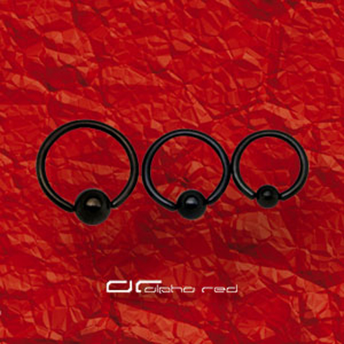»»» Klemmkugelring PIERCINGRING TITAN 1-1,2-1,6mm schwarz eloxiert 11 Größen 496 - Bild 2 von 2