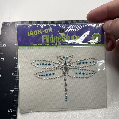 Not Exactly A Patch But Rhinestone Dragonfly Clothes Decoration Iron-on 99J2