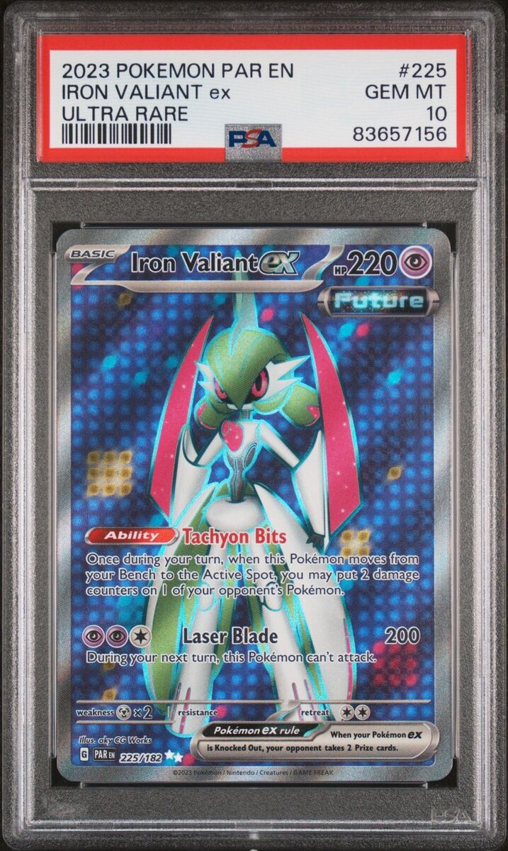 Iron Valiant ex 225/182 PSA 10 - Scarlet & Violet Paradox Iron Valiant ex 225/182 PSA 10 - Scarlet & Violet Paradox