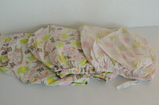CARTER' S 2 PC JUNGLE FITTED COTTON CRIB SHEET - 1 PINK FLOWER SHEET