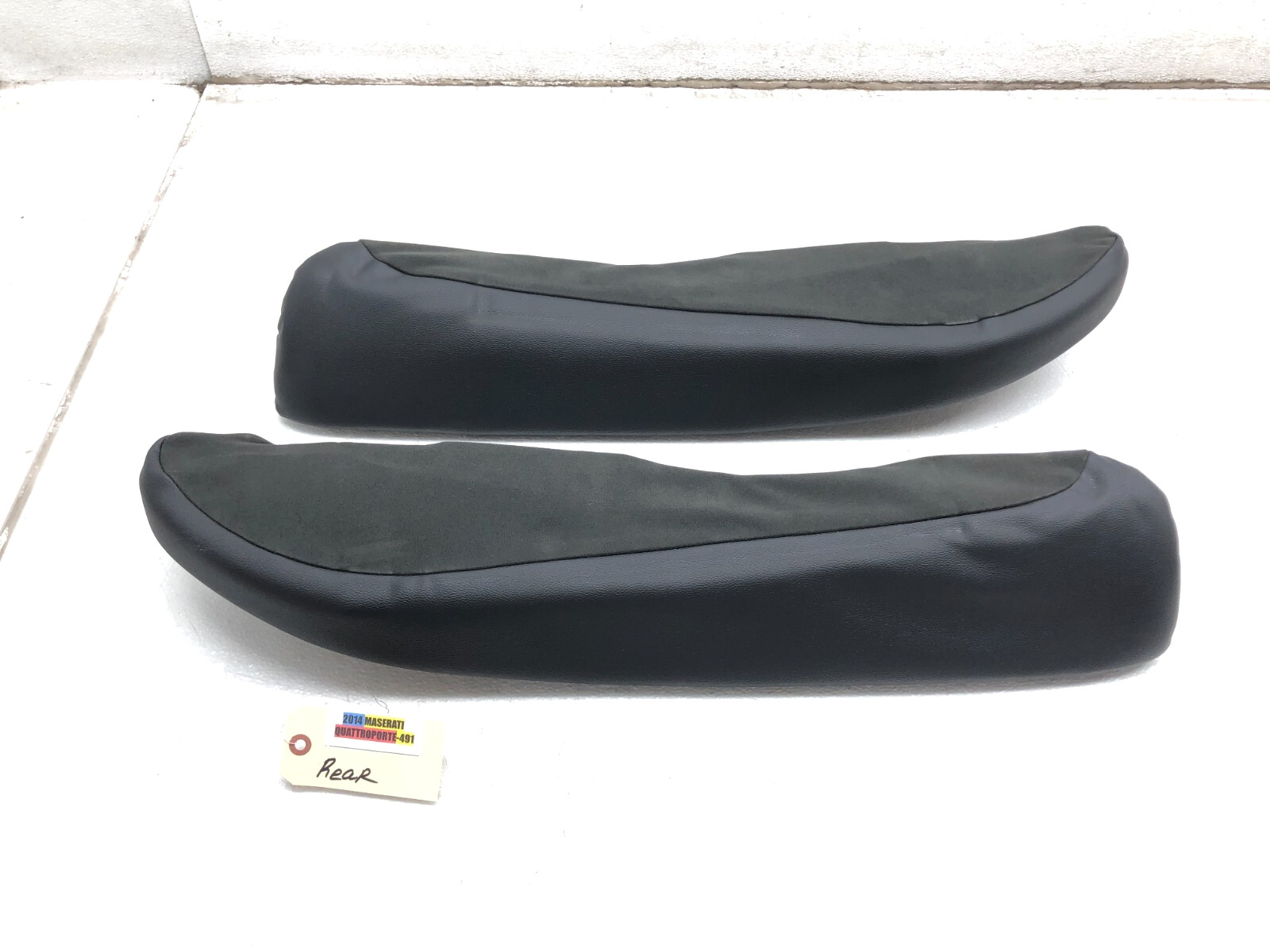 2014-2017 MASERATI QUATTROPORTE LEFT RIGHT REAR SEAT CUSHION BOLSTER TRIM X2 OEM