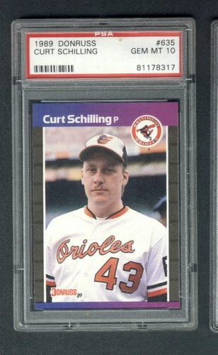 1989 DONRUSS #635 CURT SCHILLING RC PSA 10 Red Soxs