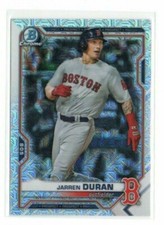 JARREN DURAN BOSTON RED SOX  2021 BOWMAN CHROME MOJO REFRACTOR ROOKIE RC