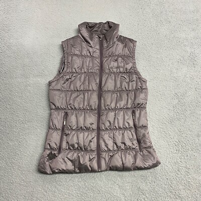 Columbia Omni Heat Puffer Vest Womens Medium Purple Lined