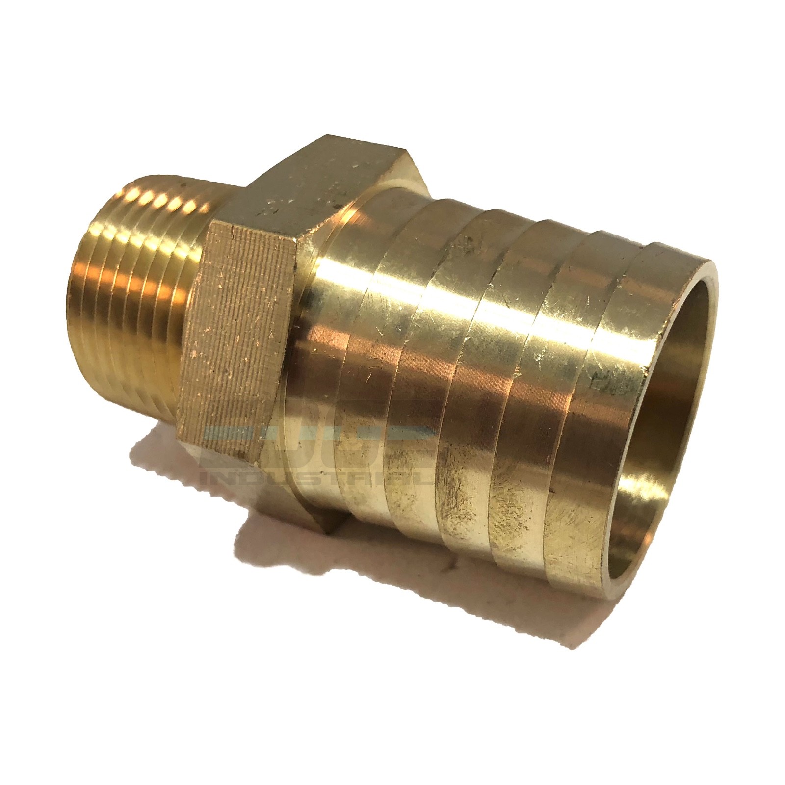 1.25" HOSE BARB X 3/4  MALE NPT Brass Pipe Fitting NPT Thread Gas Fuel Water Air