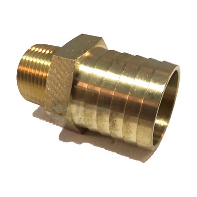 1.25'' HOSE BARB X 3/4  MALE NPT Brass Pipe Fitting NPT Thread Gas Fuel Water Air