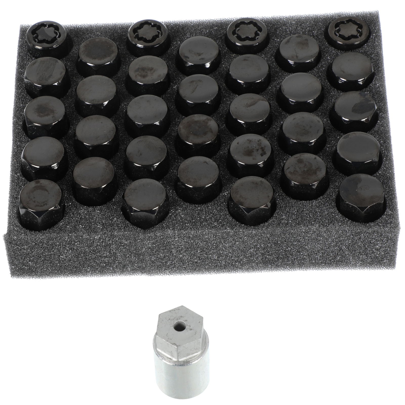 Kit de bloqueo de tuercas de rueda negro para Hummer EV Sierra Silverado 2020-2025 (P/N 85124437)