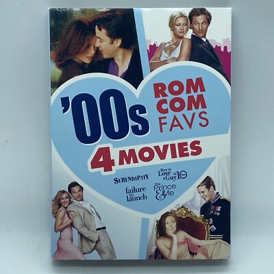00s Rom Com Favs 4-DVD SET 2022 Serendipity / Prince & Me / Failure to Launch