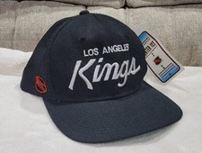 VTG 90's Los Angeles Kings Sports Specialties Script Single Line Hat Snapback