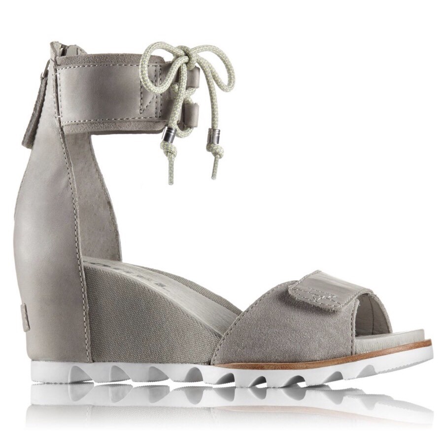 Super Comfy! Sorel Joanie Donna Joanie Sorel Cuff Wedge Sandals In Dove/Grey Size 8.5 NIB 95f6a6 Super Comfy! Sorel Joanie Donna Joanie Sorel Cuff Wedge Sandals In Dove/Grey Size 8.5 NIB 95f6a6