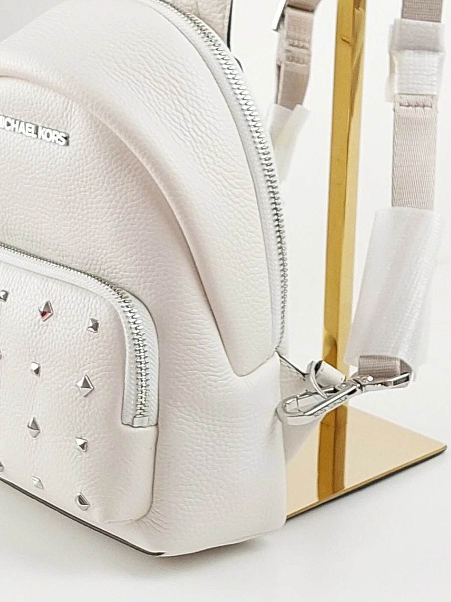 Michael kors white studded best sale backpack