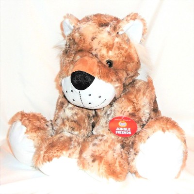 Stuffed Animal Jungle Friends 14'' Tall Seated Incredibly Soft Plush Leopard NEW