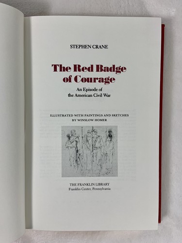 FRANKLIN LIBRARY "THE RED BADGE OF COURAGE" 1981 Collector's Edition Civil War - Picture 7 of 10