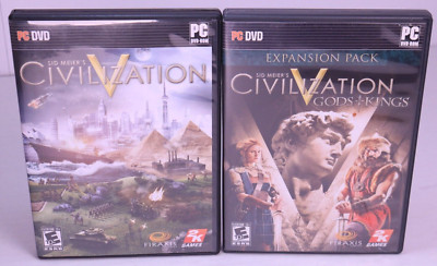 Sid Meier's Civilization V + Expansion Pack; Gods + Kings good conditions, Deal!