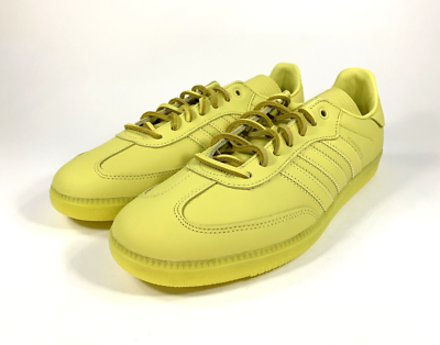 adidas Pharrell Williams X Samba Human Race Leather Yellow IE7292 Men\'s 11.5 Size: 11.5 - Adidas Samba Gazelle Pharell HumanRace Yellow  main image 3