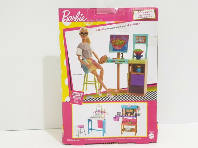 barbie careers art studio playset