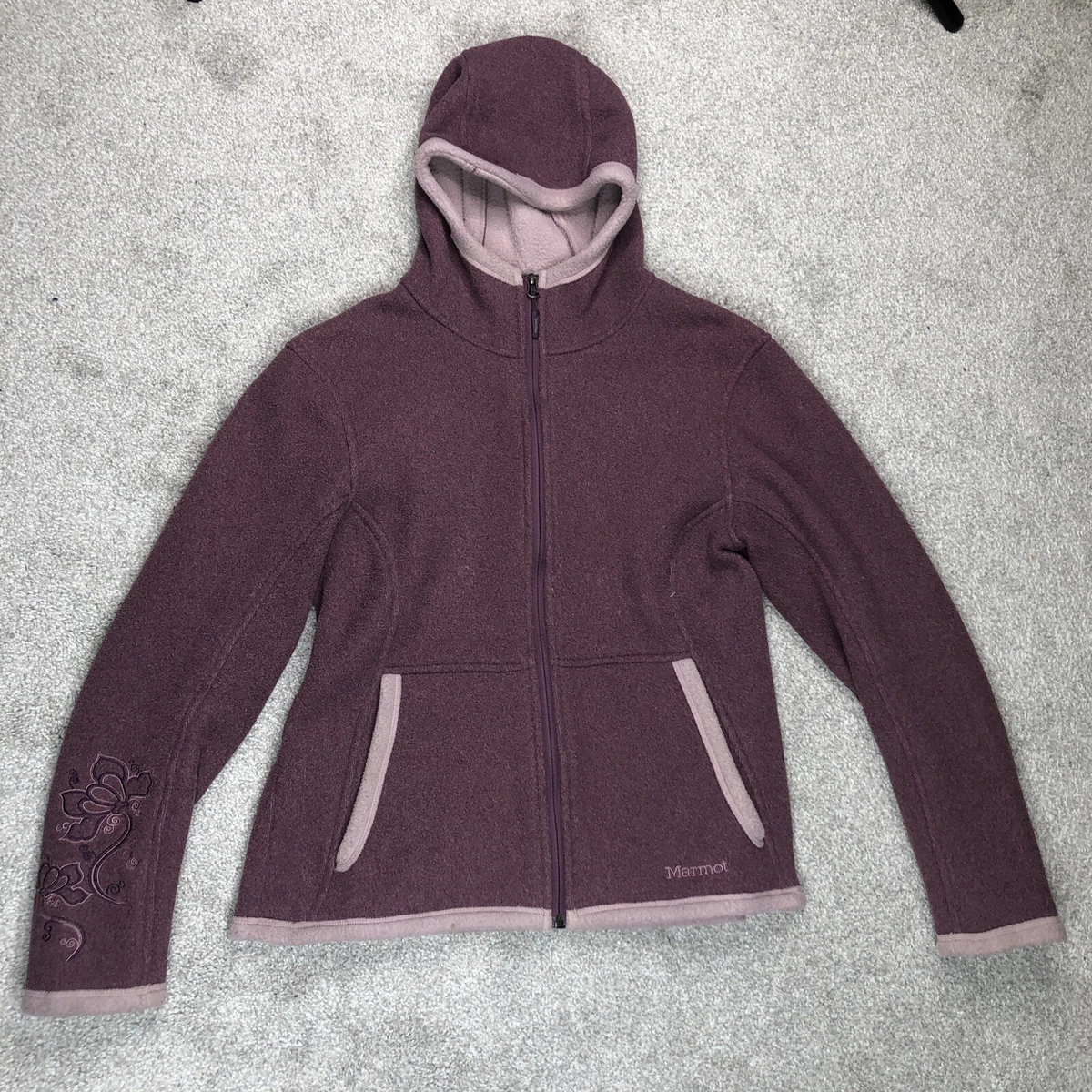 Marmot hooded fleece top
