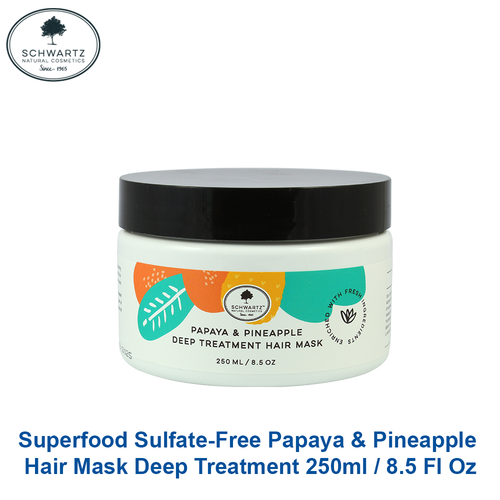 Schwartz Superfood Papaya & Pineapple Hair Mask Deep Treatment 250ml