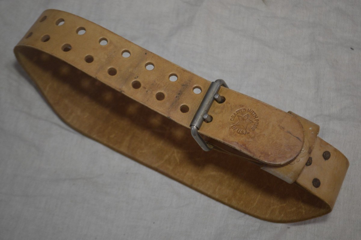 Vintage Atlas Leather Weight Lifting Belt Small 24-28