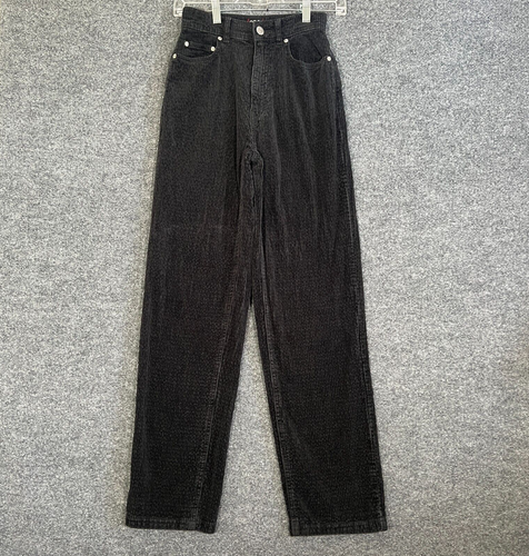 Urban Outfitters Pants Womens 24 Black Corduroy Wide Leg High Rise Baggy BDG