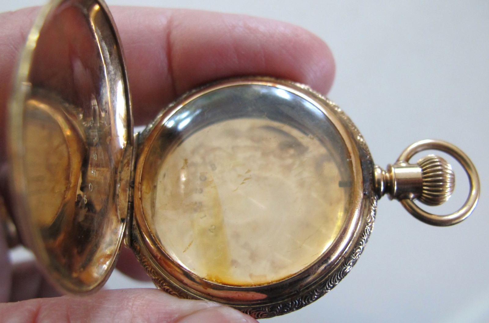 14K SOLID GOLD PocketWatch Case Only - Brooklyn W… - image 9