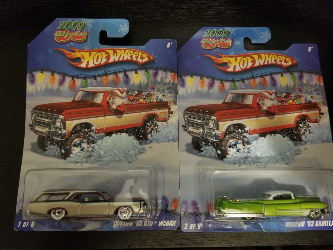 Hot Wheels 2009 Holiday Rods Red Texas Drive EM Pickup Truck