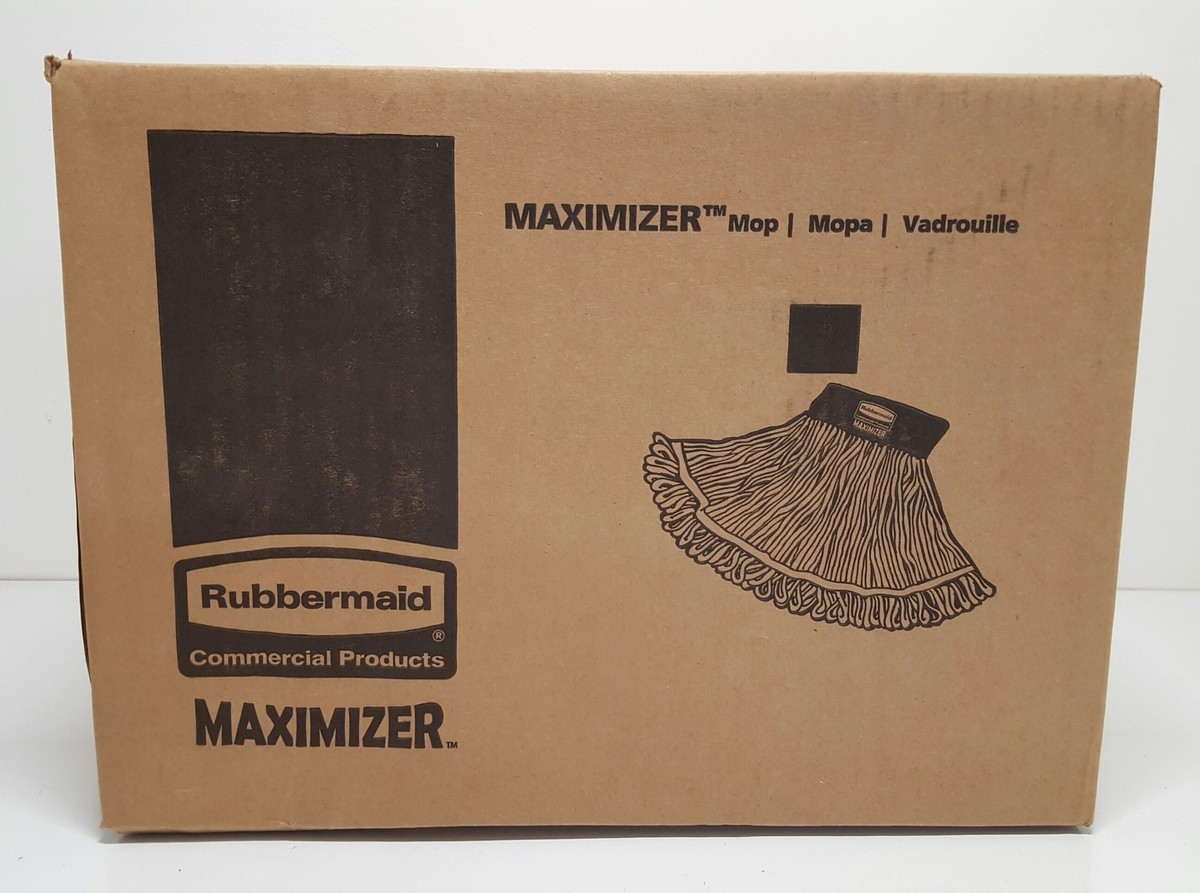 Mopa Rubbermaid Commercial Super Stitch - Tamaño Medio, Verde, Para Asas De Fregona (asas Vendidas Por Separado)