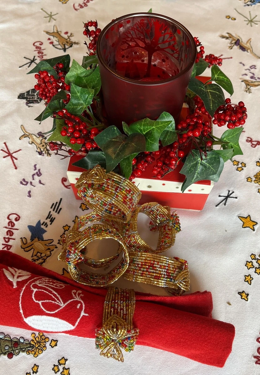 Beaded sales napkin holders