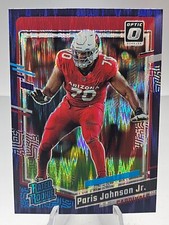 2023 Donruss Optic Paris Johnson Jr. Purple Shock Prizm Rated Rookie RC #205