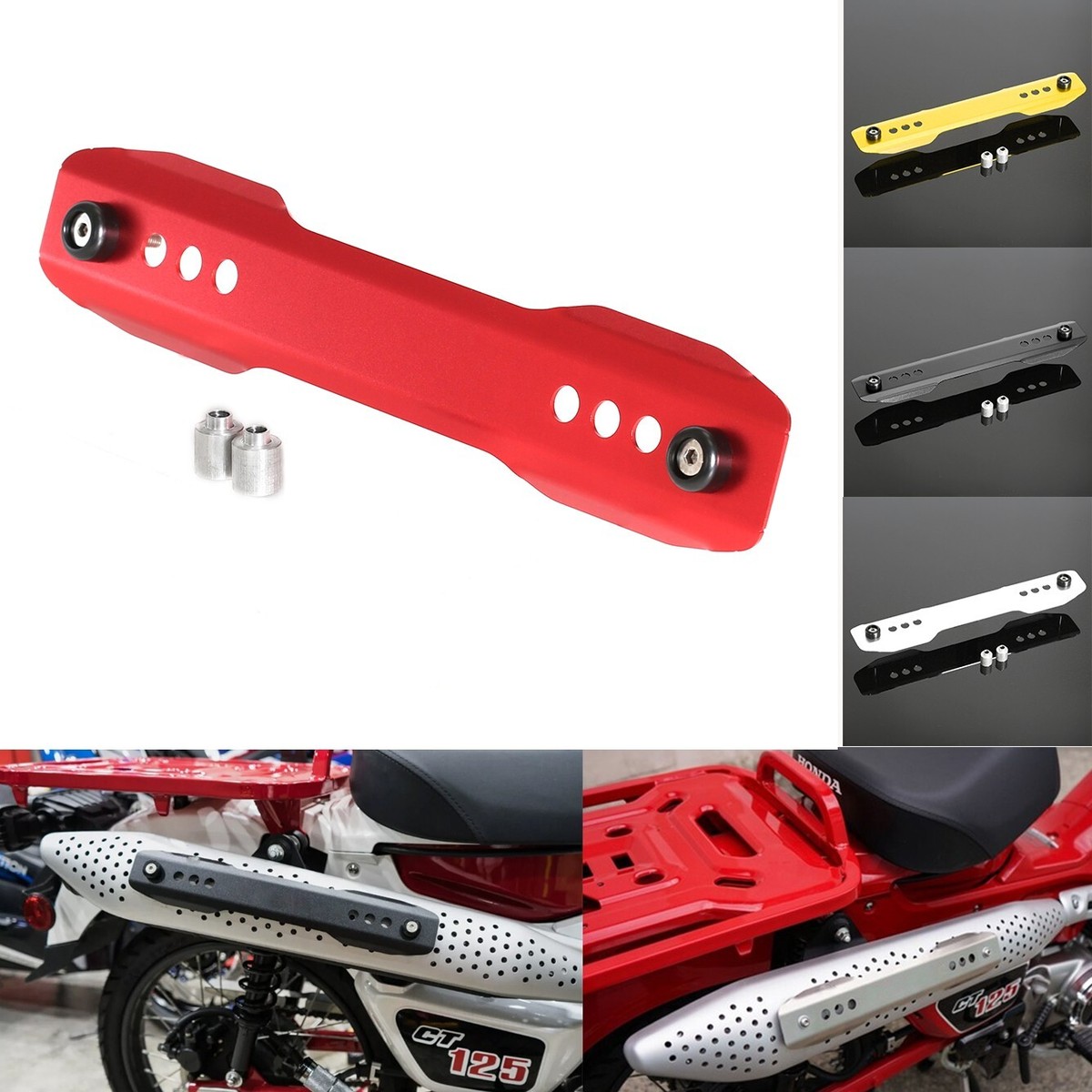 まけ For 2020-2024 Honda CT125 Trail 125 Hunter Cub Exhaust Heat Shield