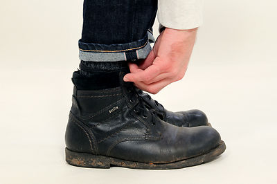Jean D'LOOP Selvedge Japonais - Taille W35/L36 - Coupe Slim Indigo - Fabriqué En Allemagne