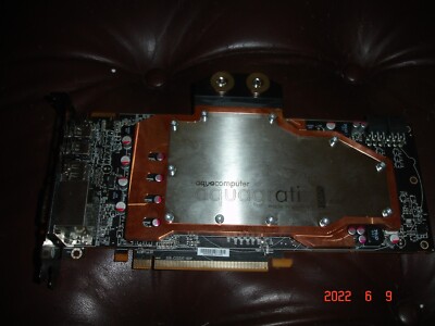 AMD Radeon XFX HD 6870 video card with Aquacomputer Full cover water block