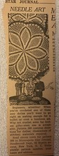  399 Vintage DOILY Pattern To Crochet Reproduction 
