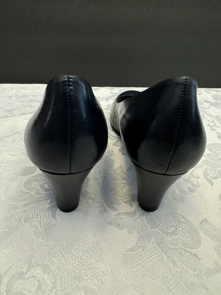 Zapatos de vestir cómodos Aerosoles 9,5 M reposa tacón bonito juego azul marino Foto 4 de 4