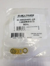 Mercruiser OEM Outdrive Gear Case Oil Drain Plug Washer 8M0204693, 830749 Gasket