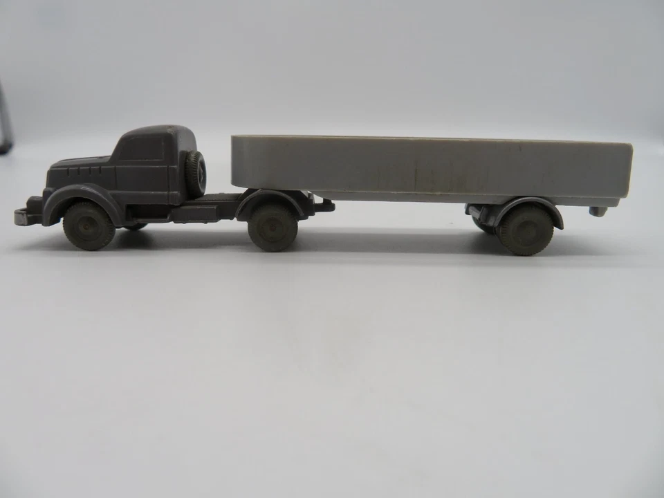 Винтажный серый пластиковый самосвал для перевозки зерна прицеп грузовик 50-60-е годы - Изображение 3 из 4