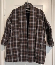 Grade & Gather oversized Checker coat Size M/L