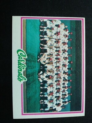 1978 Topps Baseball Card # 479 St. Louis Cardinals Team (VG/EX)