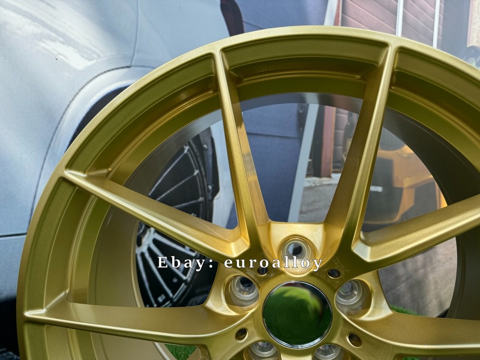 NEW 4x19 INCH 5x112 STYLING 763M FROZEN GOLD WHEELS FOR BMW G20 G21 G30