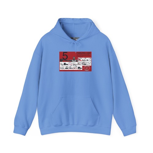 HOODY Tee to match Air Jordan Retro 5 Black Metallic Reimagined. HOODIE RED - Picture 2 of 26