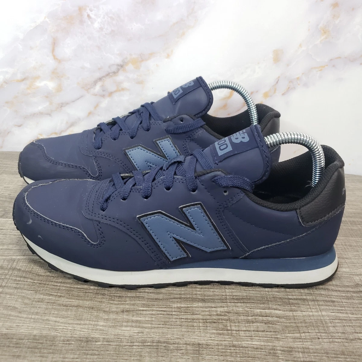 Balance 500 Lifestyle Trainers Mens Shoe Size 8.5 D Lace Up Navy Blue | eBay