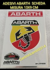 ADESIVI ABARTH AUTO MOTO F12 13X9 CM MINIMOTO BLATA ATV QUAD PIT BIKE ATV QUAD 