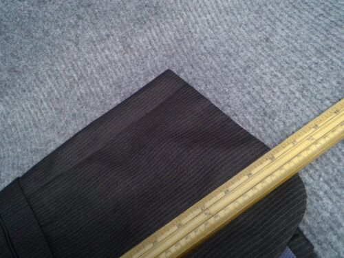 NEXT Slim Fit Suit Jacket Size 40 Regular Black Pin Striped 2 Button Close - Picture 6 of 9