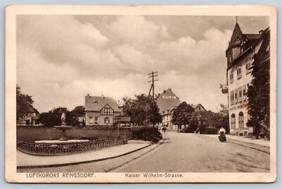 Postcard Luftkurort Rengsdorf Kaiser Wilhelm-Strasse Germany