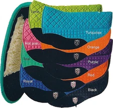 PRI PREMIUM DOUBLE BACK BARREL EQUU-FELT SADDLE PAD (SEVERAL COLORS)