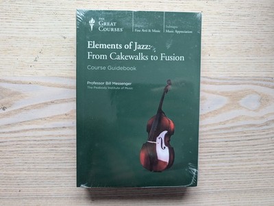 Elements of Jazz Cakewalks Fusion The Great Courses CD + Guidebook