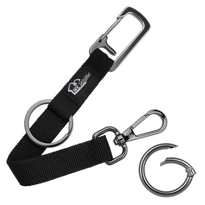 Durable Metal Key Keeper, Belt Loop Key Ring Key Chains Men Spring O Ring Rot...