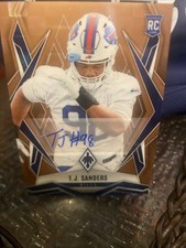 2025 Panini Phoenix - Rookies T.J. Sanders Bronze Pandora Autographs /99 