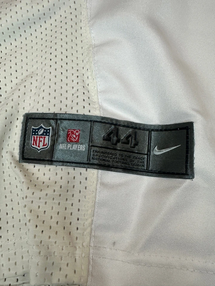 Camiseta deportiva auténtica del equipo Bowman de los San Francisco 49ers Nike NFL blanca 53 XL Foto 4 de 4