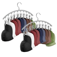Hat Hangers for Closet, Metal 2 Pack Hat Organizer Holder for Hanger Closet D...